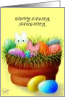 Easter,Daughter,Bunnies,Eggs,clay pot card