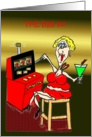 HOT MAMA SLOT MACHINE 90TH BIRTHDAY card