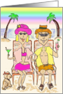 COUPLE ON THE BEACH ANNIVERSARY card