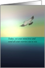 FREE YOUR MIND INSPIRATIONAL SEAGULL card