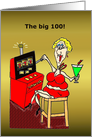 Hot Mama Slot Machine 100th birthday card