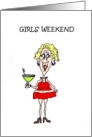 GIRLS’ WEEKEND card