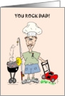 You Rock Dad Multitasking Happy Birthday Card