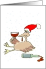 Christmas Humor, Tom the Drunk Turkey Holiday Card