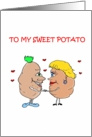 To My Sweet Potato Happy Anniversary Card