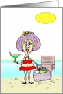 Retirement Martini Beach Card 