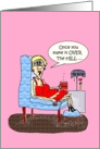 FUNNY HOT MAMA OVER THE HILL ENJOY THE DISCOUNTS card
