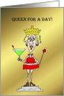 QUEEN FOR A DAY HAPPY 50TH card