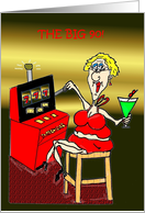 HOT MAMA SLOT MACHINE 90TH BIRTHDAY card