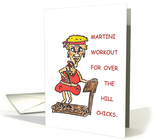 Martini Workout Birthday card (1552766)