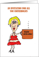 Hot Chick Coffee Party Invitation card