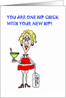 Hip Chick Hip Replacement Card 