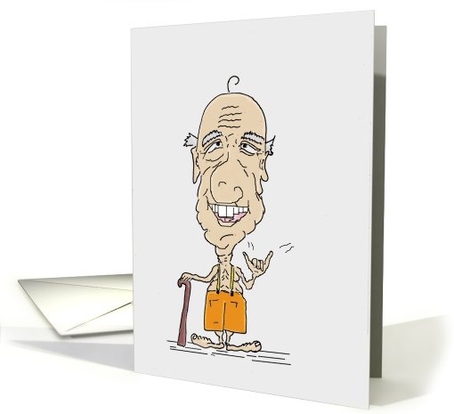 Old Man Sending Shaka Sign Birthday card (776220)