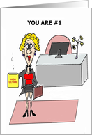 You Are #1 Admin Professional Day Card 