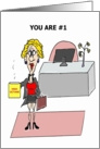 You Are #1 Admin Professional Day Card 