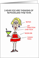 Happy 50th Birthday Martini Chick Card 