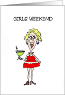 GIRLS’ WEEKEND card