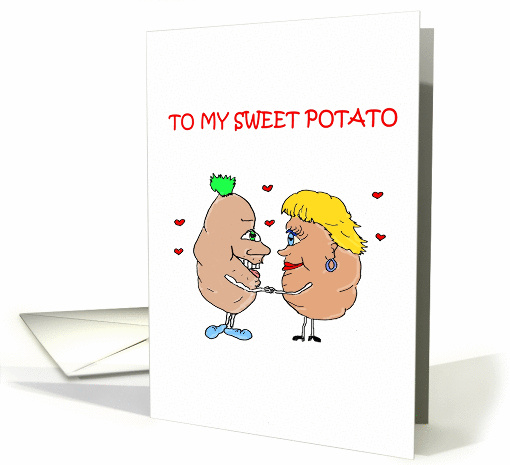 To My Sweet Potato Happy Anniversary card (892721)
