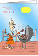 You Are Invited Grill Master Cookout Invitation card