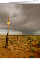 Storm in the desert card