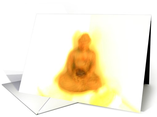 Glowing Buddha card (676983)