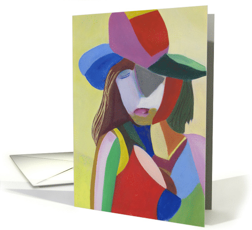 Woman in hat card (599424)