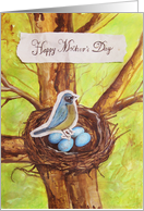 Happy Mother’s Day (Blue Robin) card