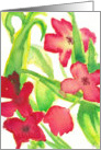 Watercolour Flowers card
