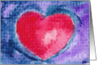 Watercolour Heart card