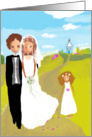 Love in the fields announcement getting married card