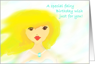 Birthday For Girls, fairy wishes card