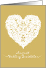 heart of August Wedding Invitation card