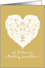 Heart of Love in February Wedding Invitation card