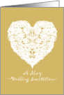 Heart of Love in May Wedding Invitation card