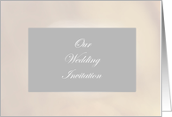 silver threads wedding invitation card