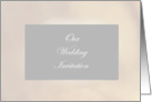 silver threads wedding invitation card