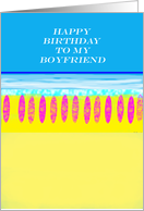 surfboards happy birthday to boyfriend card