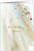 Our wedding menu,...