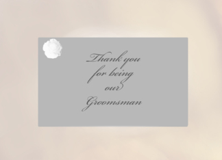 Groomsman thank you