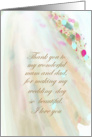 Thank you mum and dad from daughter Wedding Day card