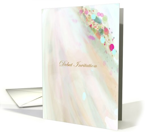 Debut Invite soft flowing fabric card (797999)