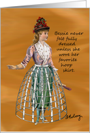 Bessie and Her Hoop Skirt card