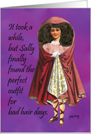 Sally and Her Bad Hair card