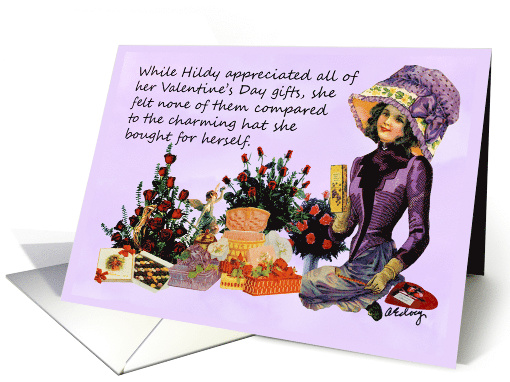 Hildy and Her Hat Valentine's Day card (605833)