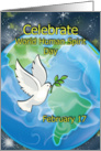 World Human Spirit Day February 17 card
