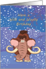 Woolly Mammoth Birthday Card