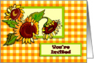 Sunflowers and Gingham General Invitation card