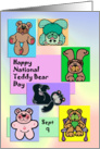 Happy National Teddy Bear Day September 9 card