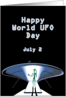 Happy World UFO Day July 2 card