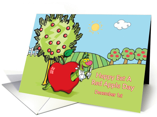 Happy Eat a Red Apple Day December 1 card (1184162)